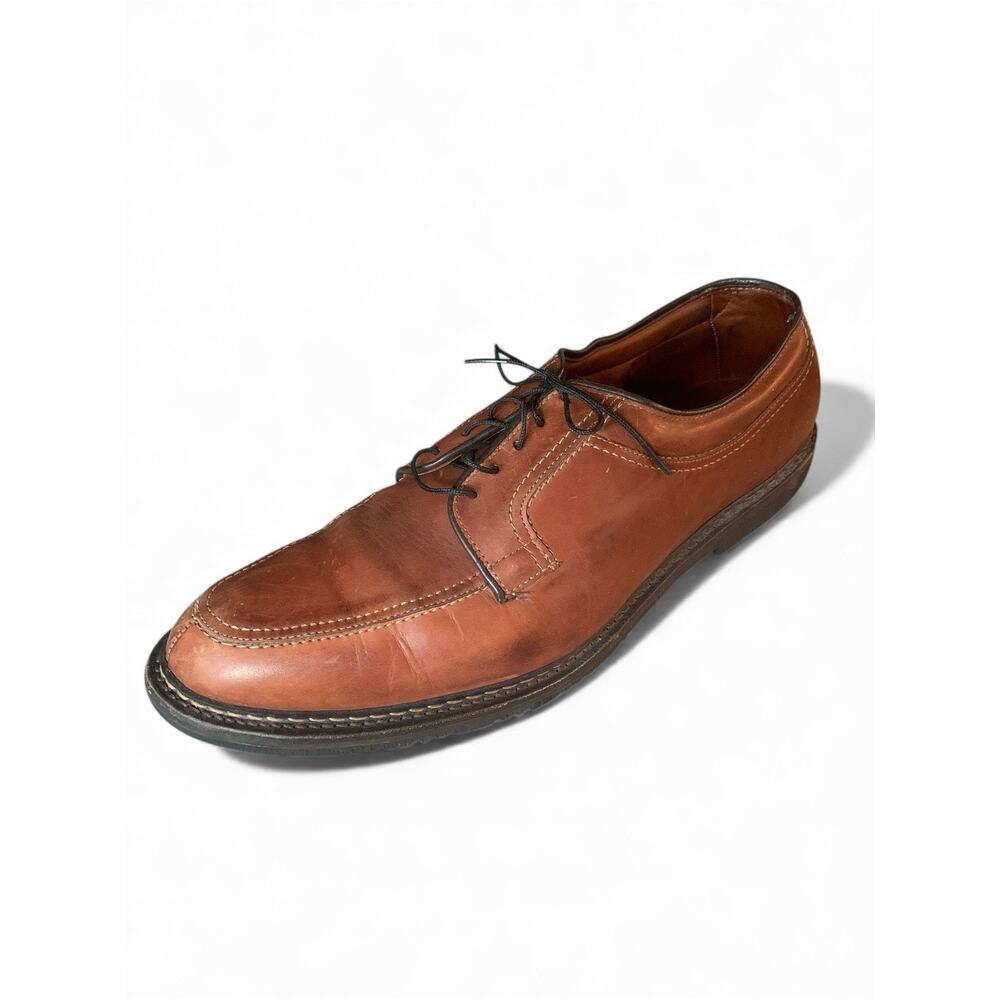 Allen Edmonds Wilbert Chilli Brown Lace Up Oxford Dress‎ Shoes Rubber Soles 15 B